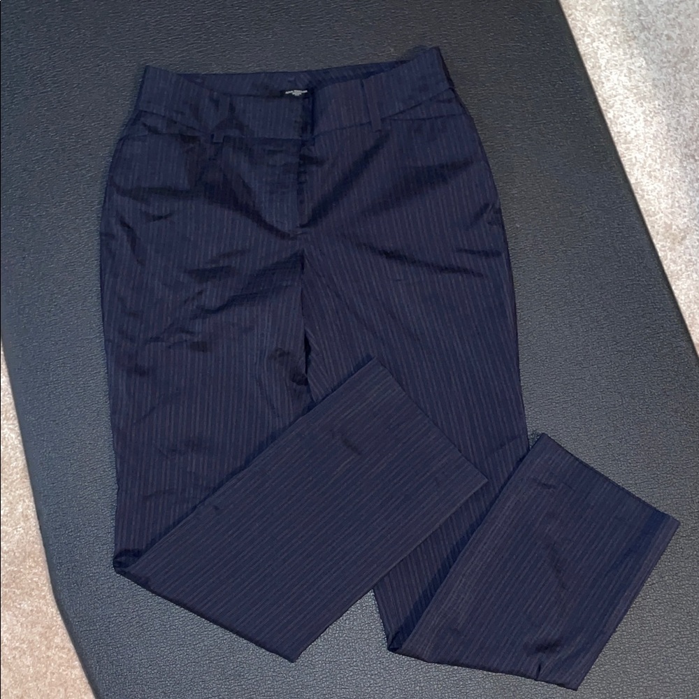 Ann Taylor Navy Pinstripe Pantsuit